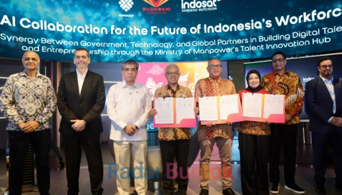 Kemnaker Gandeng Wadhwani dan Indosat Perkuat SDM Digital dan Peluang Kerja