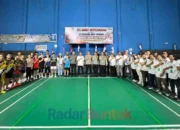 Ratusan Peserta Ramaikan Turnamen Bulutangkis Kapolres Barsel Cup dalam Peringatan Hari Bhayangkara ke-80