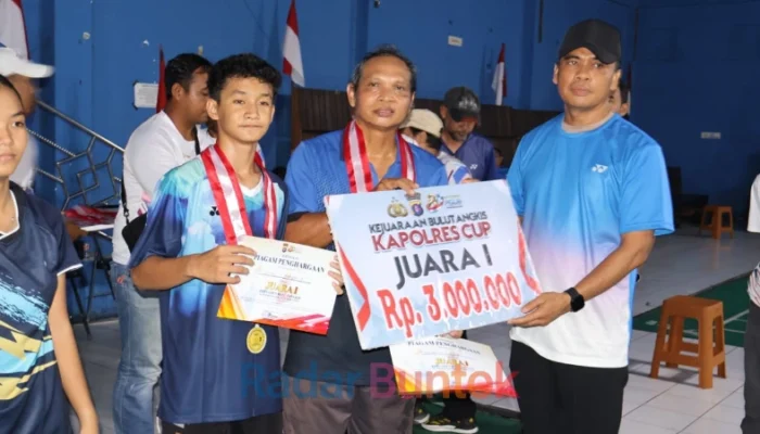 Turnamen Badminton Kapolres Cup 2026 Resmi Ditutup, Wakapolres Barsel Dorong Lahirnya Atlet Berprestasi