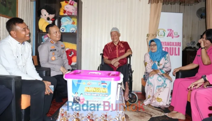 Anjangsana Hari Bhayangkara ke-80, Kapolres Barsel Perkuat Silaturahmi dan Penghormatan kepada Purnawirawan Polri